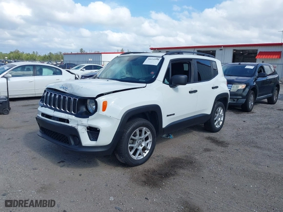 2019 Jeep Renegade Sport with VIN ZACNJBAB9KPK19872, listed as a IAAI auction lot 36614598 with 77,925 mi miles. Bid and sale history available at carsss.com. Image 2.