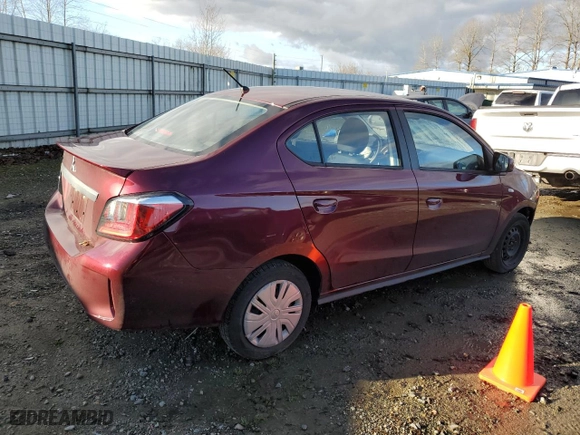 2023 Mitsubishi Mirage G4 ES with VIN ML32FUFJ1PHF05674, listed as a Copart auction lot 84093564 with 29,265 mi miles and Salvage Title. Bid and sale history available at carsss.com. Image 3.