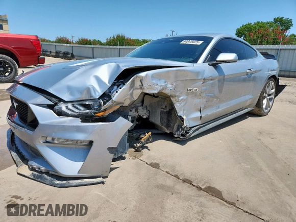 2022 Ford Mustang GT z VIN 1FA6P8CF5N5148696, wystawiony jako Copart lot #64045025 z przebiegiem 23 300 mil mil oraz Szkoda całkowita • Salvage title. Historia ofert i sprzedaży dostępna na DreamBid. Obrazek 1.