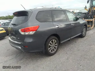 2013 Nissan Pathfinder SL with VIN 5N1AR2MN4DC688113, listed as a IAAI auction lot 41902410 with 125,040 mi miles. Bid and sale history available at carsss.com. Image 4.