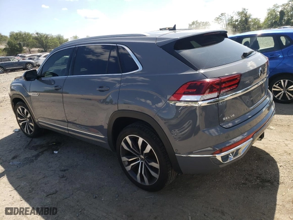 2021 Volkswagen Atlas Cross Sport 3.6L V6 SEL Premium R-Line with VIN 1V2FE2CA5MC219468, listed as a Copart auction lot 67595223 with 27,133 mi miles. Bid and sale history available at carsss.com. Image 2.