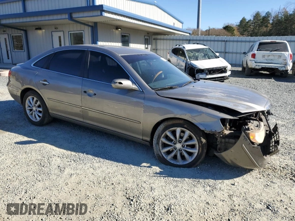 2008 Hyundai Azera Limited with VIN KMHFC46F18A318487, listed as a Copart auction lot 42426735 with Not Provided miles and Salvage Title. Bid and sale history available at DreamBid. Image 4.