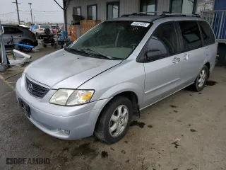 2000 Mazda MPV DX with VIN JM3LW28G7Y0129123, listed as a Copart auction lot 49331495 with 155,395 mi miles and Salvage Title. Bid and sale history available at carsss.com. Image 1.