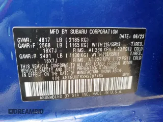 2024 Subaru Crosstrek Special Sports with VIN 4S4GUHF6XR3707465, listed as a Copart auction lot 60985825 with 19,625 mi miles and Salvage title. Bid and sale history available at DreamBid. Image 13.