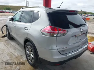 2014 Nissan Rogue SL with VIN 5N1AT2MV5EC873791, listed as a IAAI auction lot 41287168 with 120,694 mi miles. Bid and sale history available at carsss.com. Image 3.