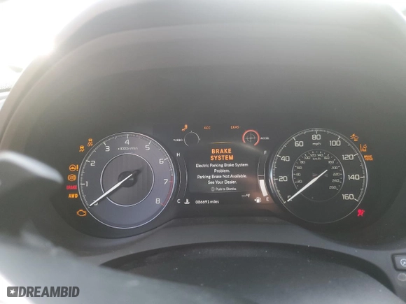 2020 Acura RDX w/Technology Pkg with VIN 5J8TC2H56LL022136, listed as a Copart auction lot 48359975 with 86,691 mi miles and Salvage Title. Bid and sale history available at carsss.com. Image 9.