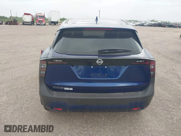 2025 Nissan Kicks S with VIN 3N8AP6BA3SL325597, listed as a IAAI auction lot 41958706 with 371 mi miles. Bid and sale history available at carsss.com. Image 16.