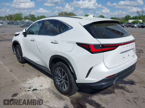 2025 Lexus NX 350h Premium with VIN JTJGKCEZ6S5028826, listed as a IAAI auction lot 41966577 with 3,936 mi miles and . Bid and sale history available at DreamBid. Image 3.