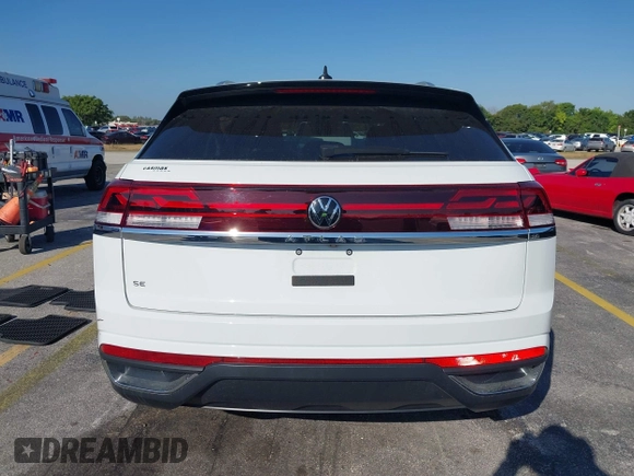 2024 Volkswagen Atlas SE with VIN 1V2DE2CA0RC204892, listed as a IAAI auction lot 41705913 with 12,337 mi miles and . Bid and sale history available at DreamBid. Image 16.