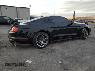 2021 Ford Mustang Mach 1 with VIN 1FA6P8R0XM5555396, listed as a Copart auction lot 41453795 with 10,286 mi miles and Salvage Title. Bid and sale history available at carsss.com. Image 3.