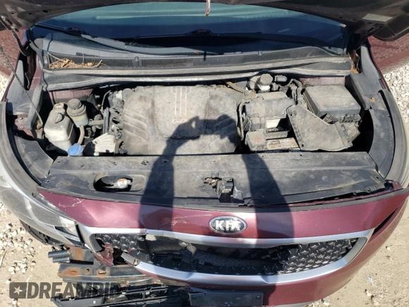 2015 Kia Sedona EX with VIN KNDMC5C16F6026229, listed as a Copart auction lot 50237325 with 224,183 mi miles and Salvage Title. Bid and sale history available at DreamBid. Image 12.
