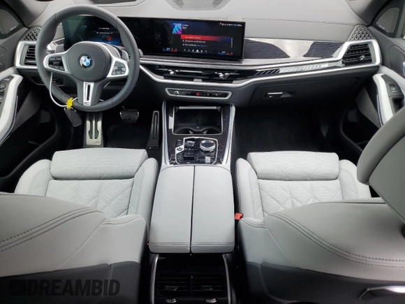 2024 BMW X5 M60i with VIN 5UX33EU08R9W18668, listed as a Copart auction lot 51631284 with 875 mi miles and Salvage Title. Bid and sale history available at carsss.com. Image 8.