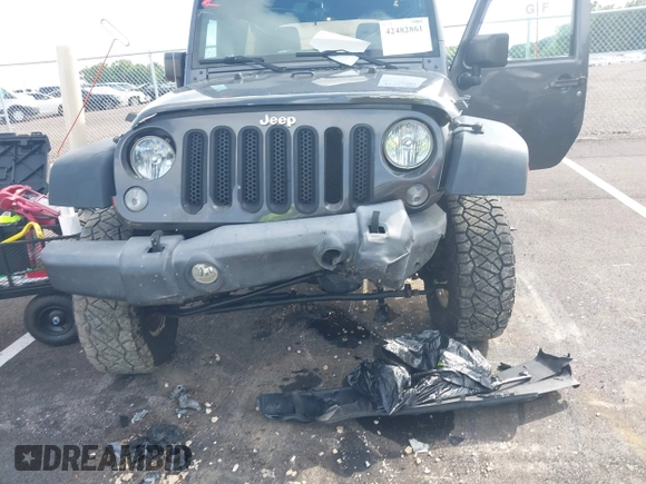 2016 Jeep Wrangler Unlimited Sport with VIN 1C4BJWDG7GL329660, listed as a IAAI auction lot 42482861 with 115,622 mi miles and . Bid and sale history available at DreamBid. Image 6.