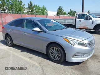 2015 Hyundai Sonata Eco z VIN 5NPE24AAXFH159358, wystawiony jako IAAI lot #42552938 z przebiegiem 152 207 mil mil oraz . Historia ofert i sprzedaży dostępna na DreamBid. Obrazek 1.