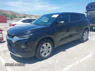 2021 Chevrolet Blazer LT with VIN 3GNKBBRA0MS553005, listed as a IAAI auction lot 42338956 with 93,185 mi miles and . Bid and sale history available at DreamBid. Image 2.