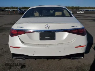 2022 Mercedes-Benz S-Class S 500 with VIN W1K6G6DB5NA166087, listed as a Copart auction lot 47003915 with 7,000 mi miles and Salvage Title. Bid and sale history available at carsss.com. Image 6.