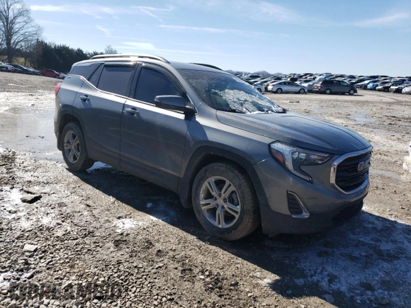 2020 GMC Terrain SLE with VIN 3GKALMEV3LL203614, listed as a Copart auction lot 46099155 with 67,160 mi miles and Salvage Title. Bid and sale history available at carsss.com. Image 4.