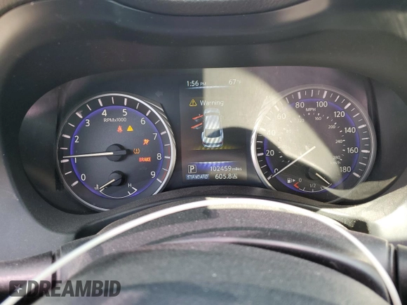 2015 Infiniti Q50 Premium z VIN JN1BV7AP6FM331698, wystawiony jako Copart lot #54261935 z przebiegiem 102 459 mil mil oraz Szkoda całkowita • Salvage title. Historia ofert i sprzedaży dostępna na DreamBid. Obrazek 9.