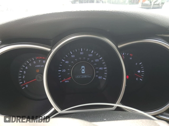 2014 Kia Optima LX with VIN 5XXGM4A76EG308625, listed as a Copart auction lot 61668315 with 223,411 mi miles and Salvage title. Bid and sale history available at DreamBid. Image 9.