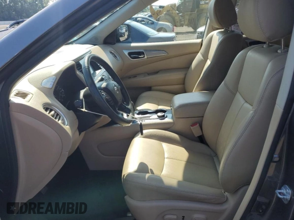 2017 Nissan Pathfinder SL with VIN 5N1DR2MM2HC603702, listed as a Copart auction lot 62452515 with 87,994 mi miles and Salvage title. Bid and sale history available at DreamBid. Image 7.