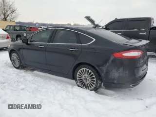 2014 Ford Fusion Titanium with VIN 3FA6P0K97ER382302, listed as a Copart auction lot 41668645 with 155,547 mi miles and Salvage Title. Bid and sale history available at carsss.com. Image 2.