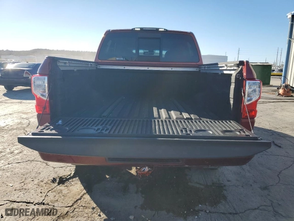 2017 Nissan Titan SV with VIN 1N6AA1E58HN562350, listed as a Copart auction lot 80929184 with 141,631 mi miles and Salvage Title. Bid and sale history available at carsss.com. Image 6.