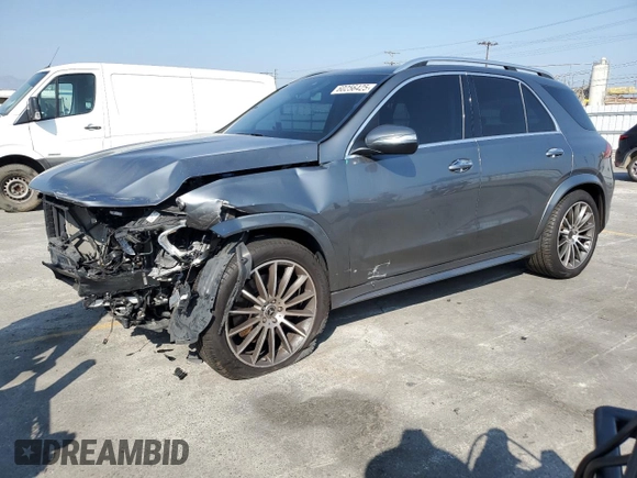 2020 Mercedes-Benz GLE 450 z VIN 4JGFB5KB1LA016508, wystawiony jako Copart lot #60256425 z przebiegiem 97 825 mil mil oraz Szkoda całkowita • Salvage title. Historia ofert i sprzedaży dostępna na DreamBid. Obrazek 1.