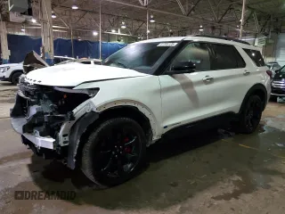 2022 Ford Explorer ST with VIN 1FM5K8GC0NGA46825, listed as a Copart auction lot 41705125 with 26,980 mi miles and Salvage Title. Bid and sale history available at carsss.com. Image 1.