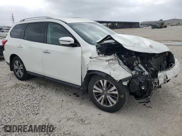 2018 Nissan Pathfinder SV z VIN 5N1DR2MN8JC613164, wystawiony jako Copart lot #51172865 z przebiegiem 126 016 mil mil oraz Szkoda całkowita • Salvage title. Historia ofert i sprzedaży dostępna na DreamBid. Obrazek 4.