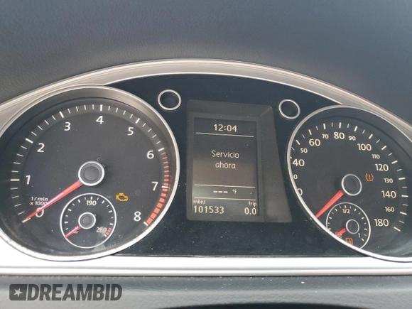 2012 Volkswagen CC Sport PZEV with VIN WVWMP7AN4CE516224, listed as a Copart auction lot 64900354 with 101,533 mi miles and Salvage Title. Bid and sale history available at carsss.com. Image 9.