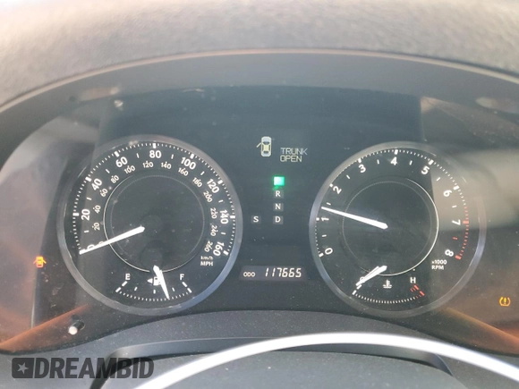 2010 Lexus IS 250 C with VIN JTHFF2C20A2510581, listed as a Copart auction lot 57653575 with 117,665 mi miles and Salvage title. Bid and sale history available at DreamBid. Image 9.