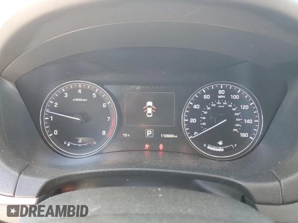 2017 Genesis G80 Ultimate with VIN KMHGN4JFXHU173390, listed as a Copart auction lot 80907504 with 112,660 mi miles and Salvage Title. Bid and sale history available at DreamBid. Image 9.