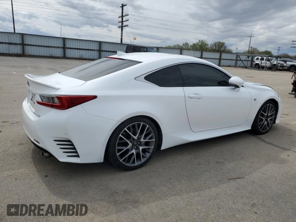 2015 Lexus RC 350 with VIN JTHSE5BC7F5000716, listed as a Copart auction lot 52376065 with 47,009 mi miles and Salvage Title. Bid and sale history available at carsss.com. Image 3.