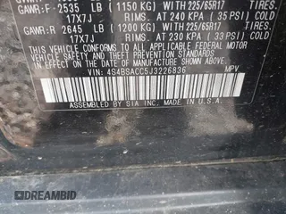 2018 Subaru Outback Premium с VIN 4S4BSACC5J3226836, выставлен на аукционе IAAI как лот 42180016 с пробегом 97 176 миль миль и . История ставок и продаж доступна на DreamBid. Изображение 9.