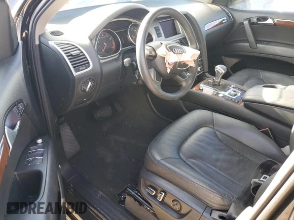 2015 Audi Q7 Premium Plus with VIN WA1LGAFE9FD002987, listed as a Copart auction lot 82804814 with Not Provided miles and Salvage Title. Bid and sale history available at DreamBid. Image 8.
