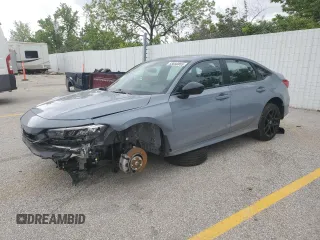 2024 Honda Civic Sport with VIN 2HGFE2F55RH527939, listed as a Copart auction lot 55850855 with 7,742 mi miles and Salvage title. Bid and sale history available at DreamBid. Image 1.
