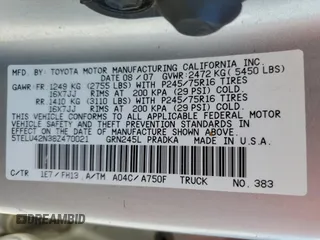 2008 Toyota Tacoma z VIN 5TELU42N38Z470021, wystawiony jako Copart lot #52046435 z przebiegiem 184 010 mil mil oraz Szkoda całkowita • Salvage title. Historia ofert i sprzedaży dostępna na DreamBid. Obrazek 13.
