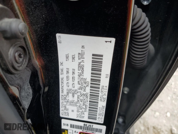 2016 Toyota Tundra SR with VIN 5TFRM5F17GX100591, listed as a Copart auction lot 53256375 with 198,575 mi miles and Salvage title. Bid and sale history available at DreamBid. Image 12.