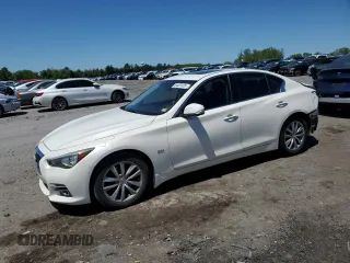 2016 Infiniti Q50 Premium with VIN JN1EV7ARXGM343000, listed as a Copart auction lot 54407435 with 115,277 mi miles and Salvage title. Bid and sale history available at DreamBid. Image 1.