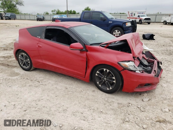 2015 Honda CR-Z with VIN JHMZF1D43FS000174, listed as a Copart auction lot 51100715 with Not Provided miles and Salvage Title. Bid and sale history available at DreamBid. Image 4.