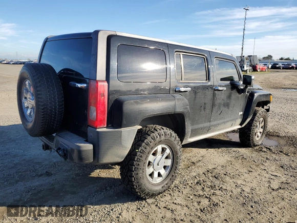 2007 Hummer H3 SUV with VIN 5GTDN13E178186684, listed as a Copart auction lot 86557584 with 294,784 mi miles and Salvage Title. Bid and sale history available at DreamBid. Image 3.