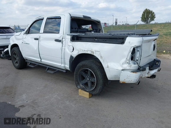 2012 Ram 1500 Express with VIN 1C6RD7KT9CS198783, listed as a IAAI auction lot 40729514 with 151,785 mi miles and . Bid and sale history available at DreamBid. Image 3.