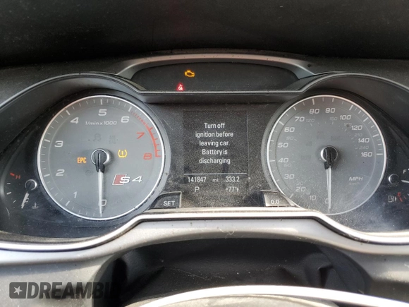 2015 Audi S4 Prestige with VIN WAUKGAFLXFA053851, listed as a Copart auction lot 73318364 with 141,847 mi miles and Salvage Title. Bid and sale history available at carsss.com. Image 9.