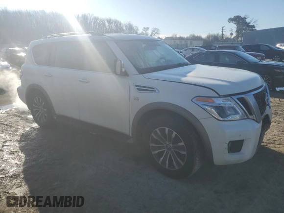 2020 Nissan Armada SL with VIN JN8AY2ND9L9109193, listed as a Copart auction lot 46491855 with 73,564 mi miles and Salvage Title. Bid and sale history available at carsss.com. Image 4.