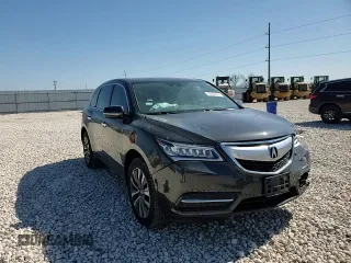 2016 Acura MDX w/Tech with VIN 5FRYD3H43GB009530, listed as a Copart auction lot 46064515 with 0 mi miles and Salvage Title. Bid and sale history available at carsss.com. Image 11.