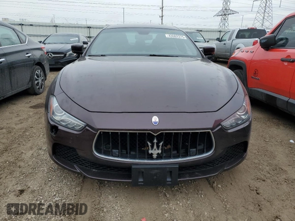 2015 Maserati Ghibli S Q4 with VIN ZAM57RTA1F1145377, listed as a Copart auction lot 43502375 with 58,046 mi miles and Salvage Title. Bid and sale history available at carsss.com. Image 5.