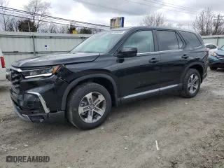 2025 Honda Pilot EX-L with VIN 5FNYG1H42SB072558, listed as a Copart auction lot 48052205 with 184 mi miles and Salvage Title. Bid and sale history available at carsss.com. Image 1.