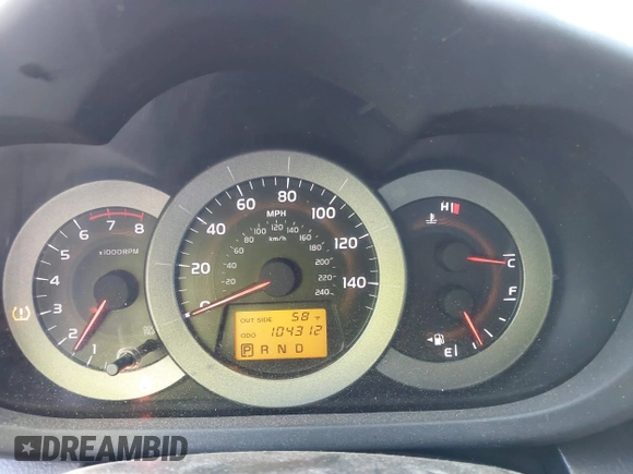 2008 Toyota RAV4 Sport with VIN JTMBK32V886044902, listed as a IAAI auction lot 41324485 with 104,312 mi miles. Bid and sale history available at carsss.com. Image 7.