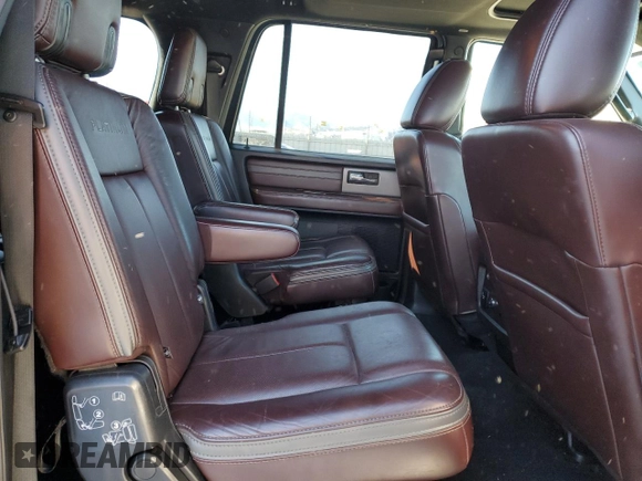 2017 Ford Expedition EL Platinum with VIN 1FMJK1MT7HEA52308, listed as a Copart auction lot 42376245 with 108,063 mi miles and Salvage Title. Bid and sale history available at carsss.com. Image 12.