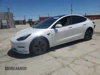 2023 Tesla Model 3 с VIN 5YJ3E1EA7PF549633, выставлен на аукционе Copart как лот 57131325 с пробегом 78 113 миль миль и Списание • Salvage title. История ставок и продаж доступна на DreamBid. Изображение 1.